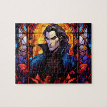Schönes Dracula Vampire Halloween-Puzzle