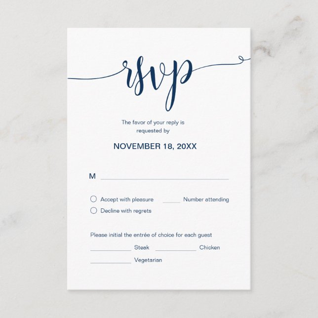 Schönes Drehbuch, UAWG, Navy Blue, Respekt Begleitkarte (Vorderseite)