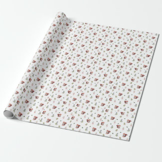 Schönes Eichhörnchen und Waldberries Muster Geschenkpapier