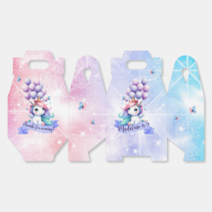 Schönes Einhorn mit Balloons Gefallen Box Geschenkschachtel