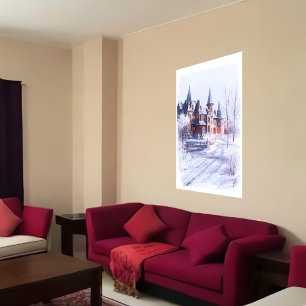 Schönes einzigartiges Herrenhaus   Art der AI Poster