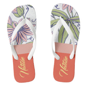 Schönes, einzigartiges Monogramm-Geschenk Mode Blü Flip Flops