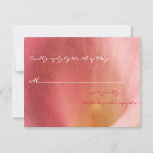 Schönes Elegant Cala Lily Wedding RSVP