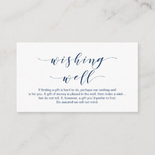 Schönes Elegant, in Navy B, Hochzeit wünschend gut Begleitkarte