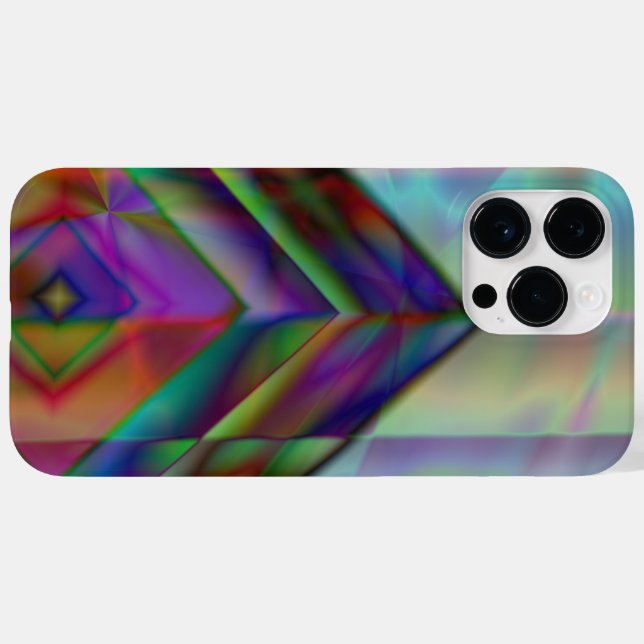 Schönes, elegantes Farbdesign künstlerisches Muste Case-Mate iPhone Hülle (Rückseite (Horizontal))