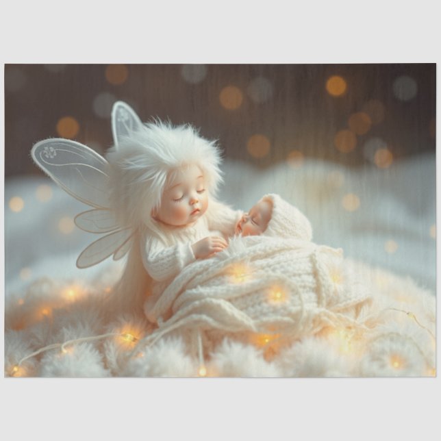 Schönes Faible und Baby Fantasy Art Tissue Paper Seidenpapier (Vorderseite)