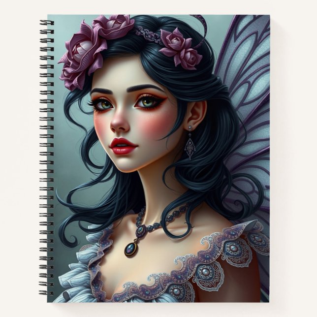 Schönes Fantasy Faible Art Notebook Notizbuch (Vorderseite)