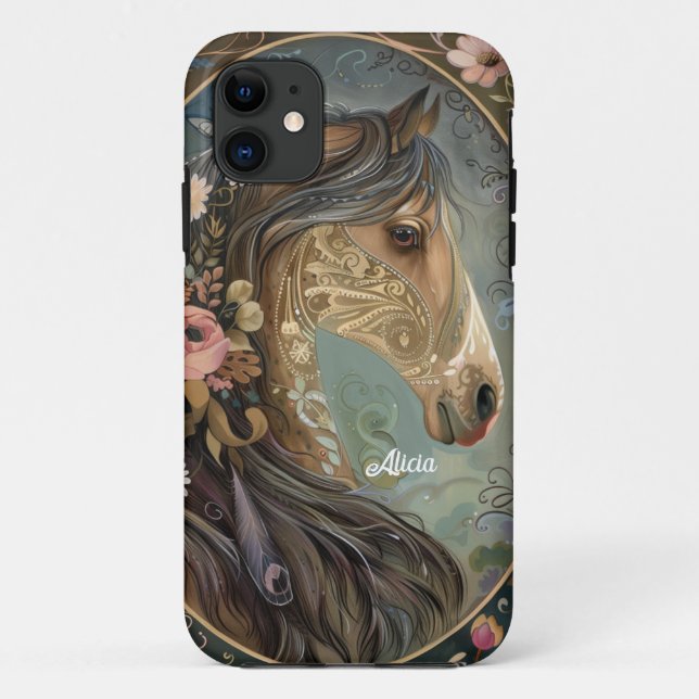 Schönes Fantasy Horse Case-Mate iPhone Hülle (Rückseite)