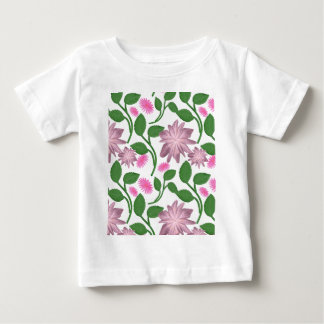 Schönes farbenfrohes Blumenmuster Baby T-shirt