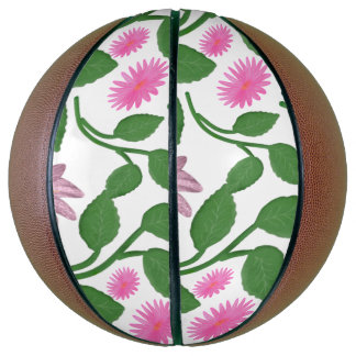 Schönes farbenfrohes Blumenmuster Basketball