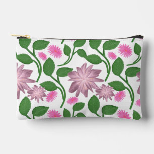 Schönes farbenfrohes Blumenmuster  Zubehörtasche