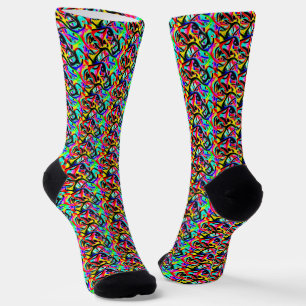 Schönes farbenprächtiges, mehrfarbiges Abstraktes Socken