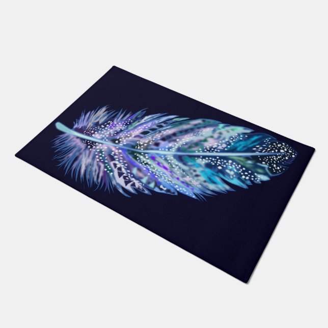 Schönes Feather Doormat - Farbe auswählen Fußmatte (Schrägansicht)