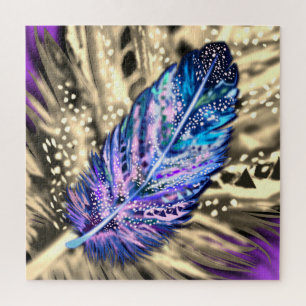 Schönes Feather Jigsaw Puzzle Exotic