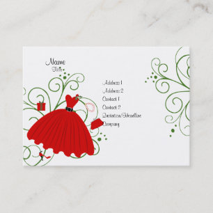 Schönes Feiertags-Kleid Visitenkarte