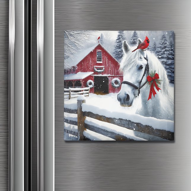 Schönes Ferienpferd mit Kardinal Magnet (Von Creator hochgeladen)