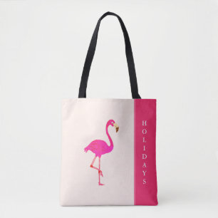 Schönes Flamingo auf Ivory Tasche