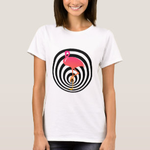 Schönes Flamingo in Kreisen T-Shirt