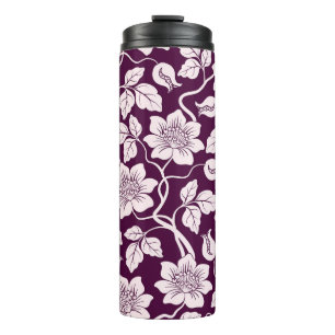 Schönes florales Muster Thermosbecher