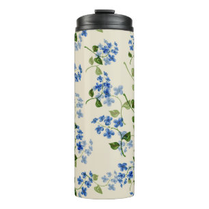Schönes florales nahtloses Muster  Thermosbecher