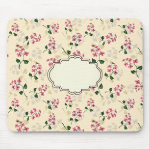Schönes florales nahtloses Muster Vergissmeinnicht Mousepad