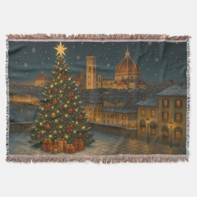 Schönes Florenz Weihnachten Decke (Vorderseite)