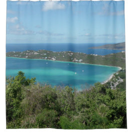 Schönes Foto des Tropical Caribbean Beach Paradise Duschvorhang