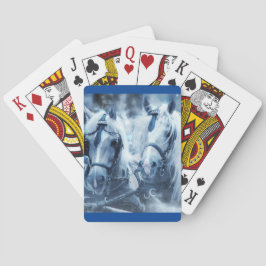 Schönes Foto für Pferde im Winter Spielkarten