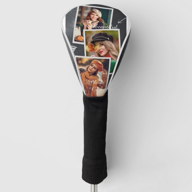 Schönes Foto Girl Golf Headcover (Vorderseite)