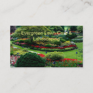 Schönes Foto Landscaping Business Card Visitenkarte