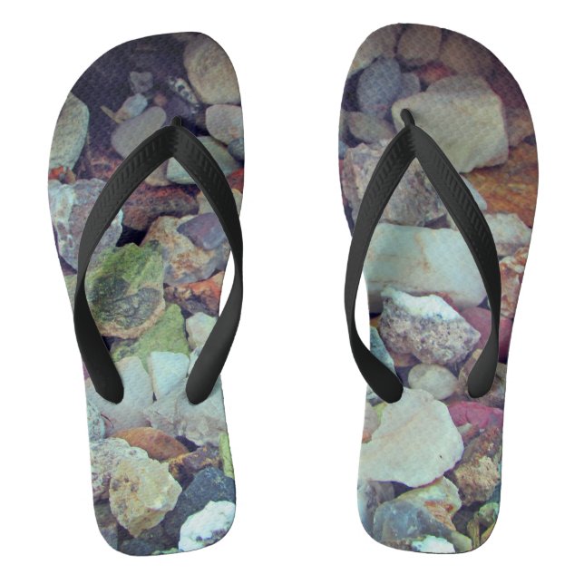 Schönes Foto von Bright Rock Gem Collection Flip Flops (Fußbett)