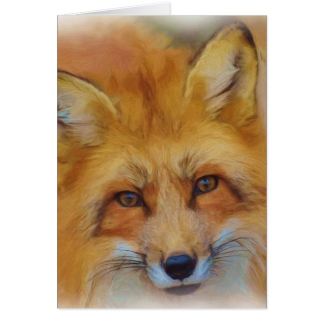 Schönes Fox-Gesicht von Aquarell (Vorne)