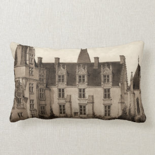 Schönes französisches Chateau in den Sepia-Tönen Lendenkissen