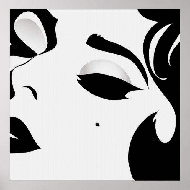 Schönes Frauenposter Poster (Vorne)
