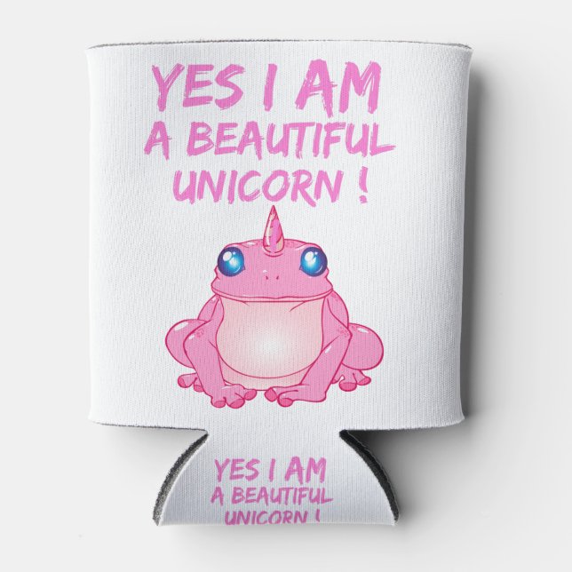 SCHÖNES FROG PINK UNICORCORD DOSENKÜHLER (Vorderseite)