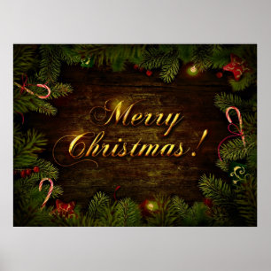 Schönes frohes Weihnachten Poster