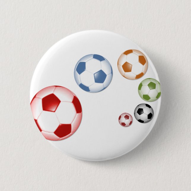 Schönes Fußball-Set Button (Vorderseite)
