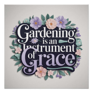 Schönes Gartenangebot Elegantes Design Poster