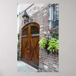 Schönes Gateway in Charleston Poster