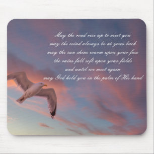 Schönes Gedicht "Möge die Straße aufsteigen, um di Mousepad