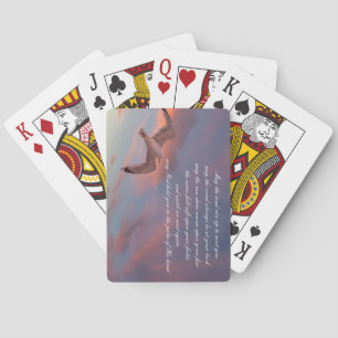 Schönes Gedicht "Möge die Straße aufsteigen, um di Spielkarten