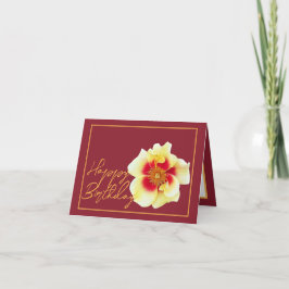 Schönes Gelbes Rosenchic Hübscher Glückwunsch zum Karte