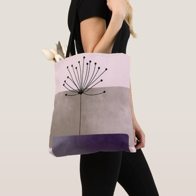 Schönes geometrisches Abstraktes Lila Mauve Design Tasche (Von Nahem)