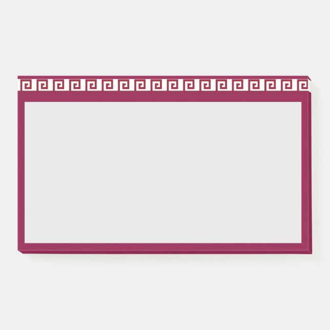 Schönes geometrisches Entwurfsheader-Muster Post-it Klebezettel (Vorderseite)