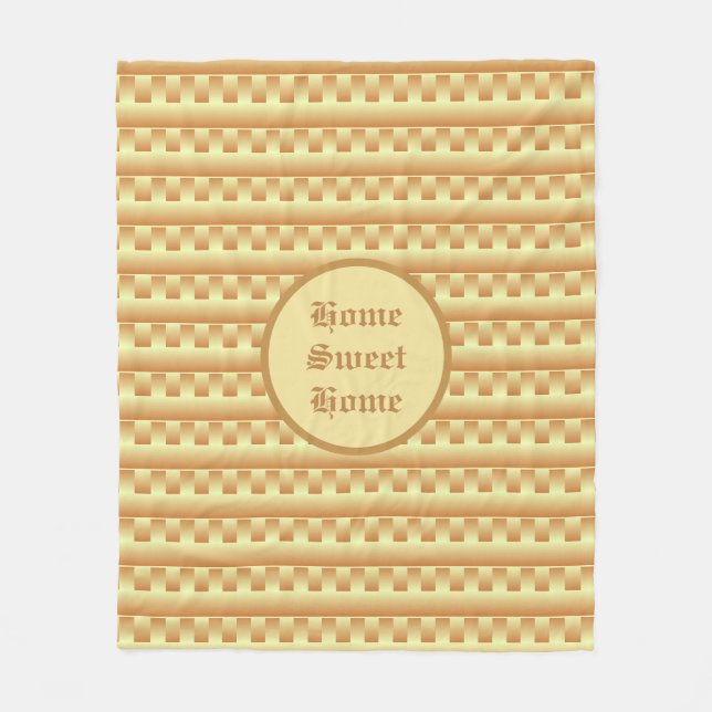 Schönes geometrisches Muster Fleecedecke (Vorderseite)