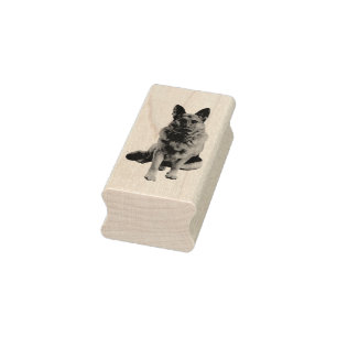 Schönes German Shepherd Dog Portrait Gummistempel