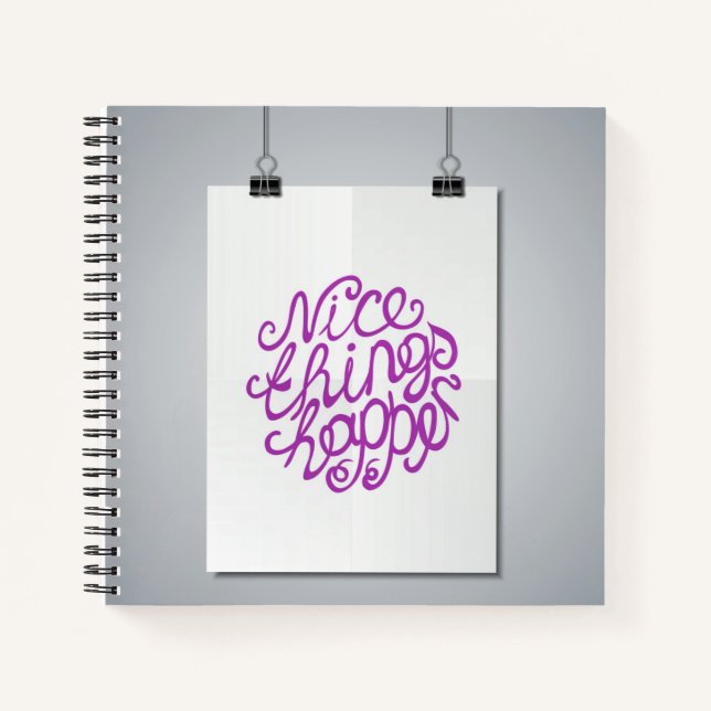 Schönes Geschehen Notizbuch (Vorderseite)