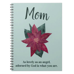 Schönes Geschenk für die Mama Purple Blumen Notizblock