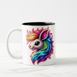 Schönes Geschenk für Freunde und Familie Zwei-Foto Zweifarbige Tasse