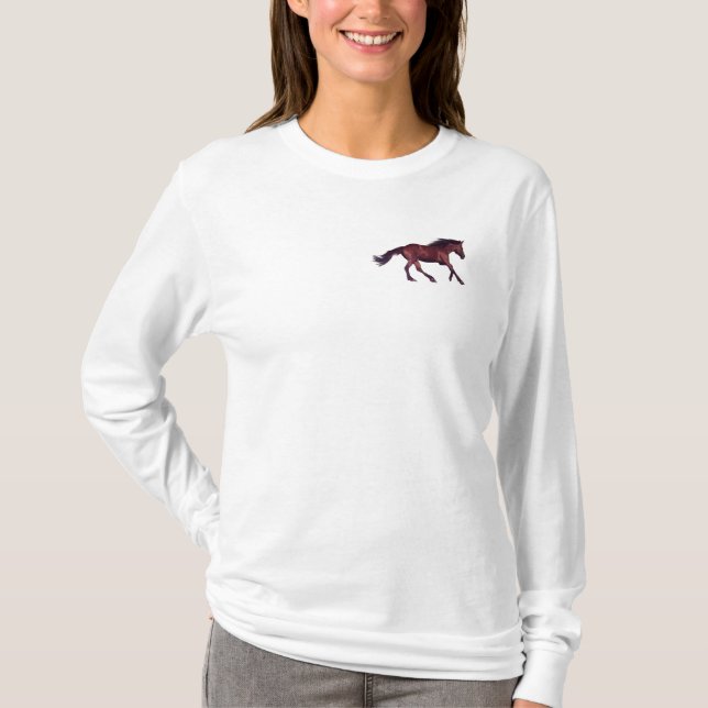 Schönes Geschenk für Pferde-Liebhaber T-Shirt (Vorderseite)